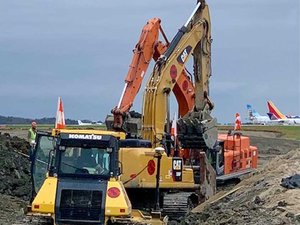 Portland Jetport - Air Cargo Taxiway 4